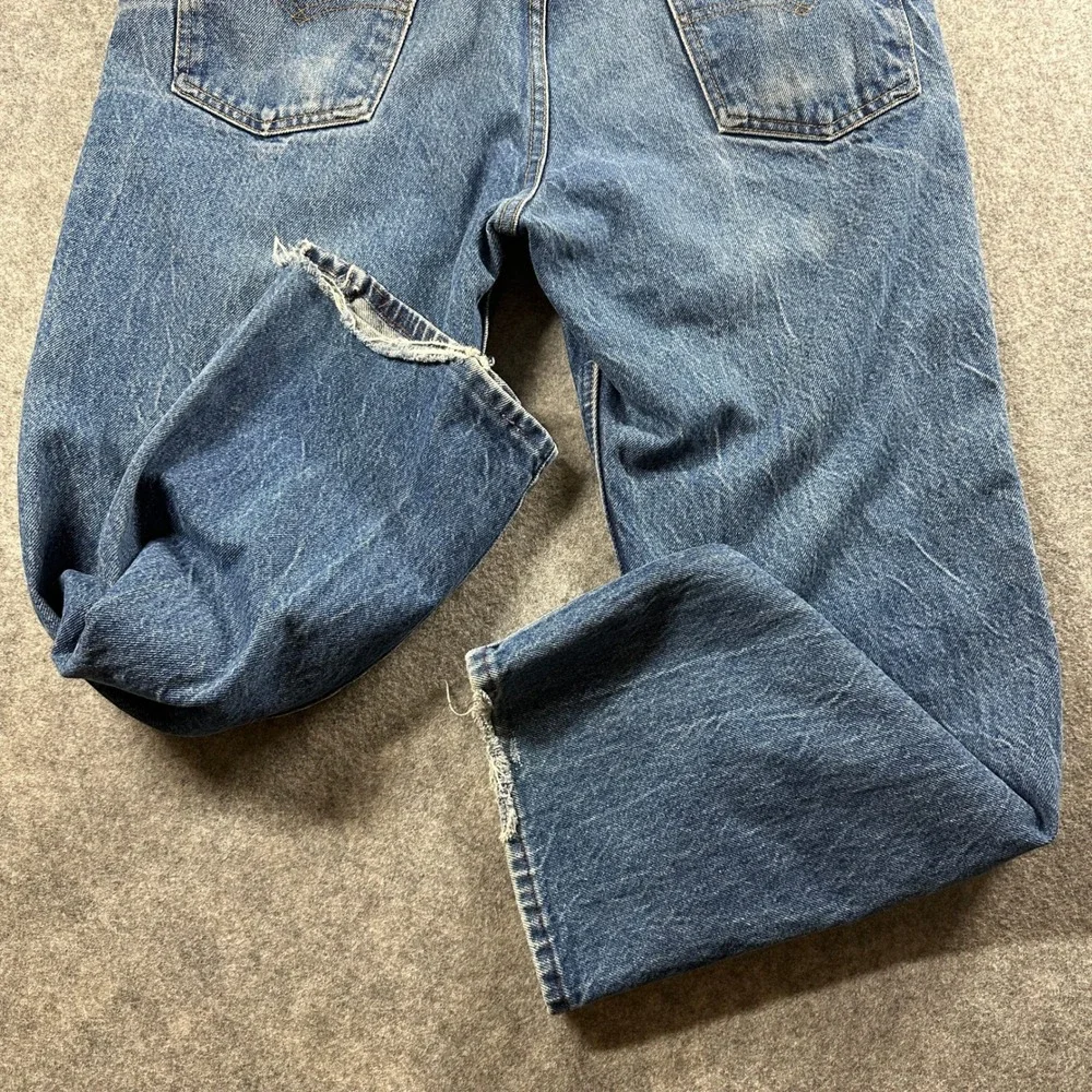 Vtg Levi's 517 Orange Tab Jeans Mens 38x32 (fits 34x28) Bootcut Made in USA